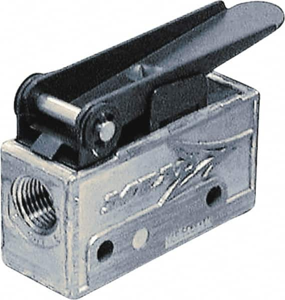 Mead - 0.11 CV Rate, 3 Way Pilot Air Valve - Cross Roller Actuator - Caliber Tooling