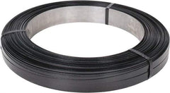 Made in USA - 3,087' Long x 1/2" Wide, Oscillated Coil Steel Strapping - 1,170 Lb Capacity, 0.02" Thick - Caliber Tooling