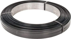 Made in USA - 2,688' Long x 1/2" Wide, Oscillated Coil Steel Strapping - 1,300 Lb Capacity, 0.023" Thick - Caliber Tooling