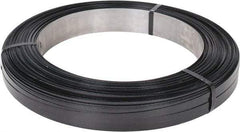 Made in USA - 2,478' Long x 5/8" Wide, Oscillated Coil Steel Strapping - 1,460 Lb Capacity, 0.02" Thick - Caliber Tooling