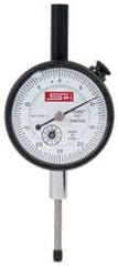 SPI - 0-25-0 Dial Reading, 0.0005" Graduation Dial Drop Indicator - 1-1/2" Dial, Revolution Counter - Caliber Tooling