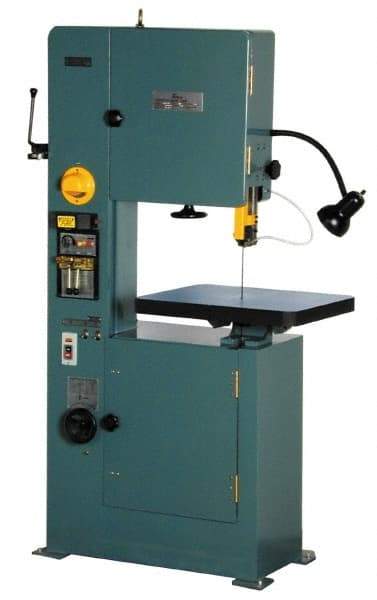 Enco - 18" Throat Capacity, Variable Speed Pulley Vertical Bandsaw - 1 hp - Caliber Tooling