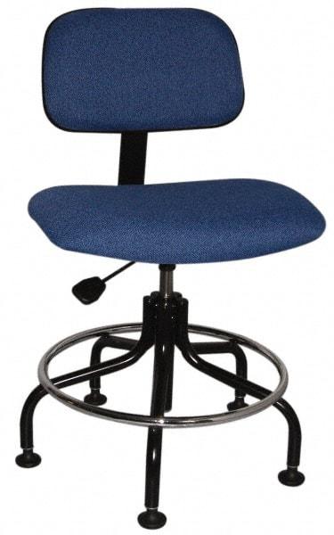 Bevco - Ergonomic Chair with Welded Footring - Cloth Seat, Royal Blue - Caliber Tooling