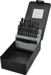 Drill Bit Set: Jobber Length Drill Bits, 26 Pc, 118 °, High Speed Steel Oxide, Standard, Straight Shank, Series T25B