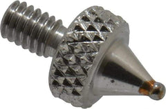 Value Collection - Carbide, Ball Test Indicator Contact Point - 1/4" Contact Point Length, Use with IPD Gages - Caliber Tooling