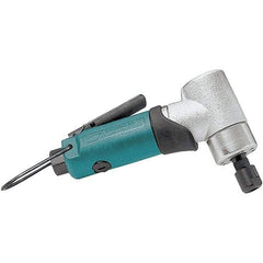 Dynabrade - 1/4" Collet, Angle Handle, Air Angle Die Grinder - 25,000 RPM, Front Exhaust, 18 CFM, 0.4 hp, 90 psi, 1/4 NPT Inlet - Caliber Tooling