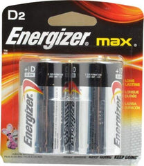 Energizer - Size D, Alkaline, 2 Pack, Standard Battery - 1.5 Volts, Flat Terminal, LR20, ANSI, IEC Regulated - Caliber Tooling