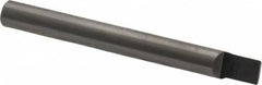 Accupro - 5/32" Shank Diam, 1-1/2" OAL, 5/32" Cut Diam, Square Engraving Cutter - 3/16" LOC, 0.1563" Tip Diam, 1 Flute, Right Hand Cut, Micrograin Solid Carbide, Uncoated - Caliber Tooling