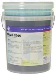 Master Fluid Solutions - Trim E206, 1 Gal & 5 Gal Bottle/Pail Cutting & Cleaning Fluid - Water Soluble - Caliber Tooling