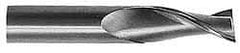 M.A. Ford - 1/2", 2" LOC, 1/2" Shank Diam, 4" OAL, 2 Flute, Solid Carbide Square End Mill - Single End, Uncoated, Spiral Flute, 30° Helix, Centercutting, Right Hand Cut, Right Hand Flute, Series 123 - Caliber Tooling