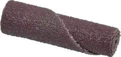 Standard Abrasives - 1/4" Max Roll Diam x 1" OAL, 240 Grit Aluminum Oxide Straight Cartridge Roll - 1/8" Pilot Hole Diam, Very Fine Grade - Caliber Tooling