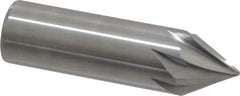 Made in USA - 1/2" Shank Diam, 7 Flute 60° Solid Carbide Countersink - Caliber Tooling