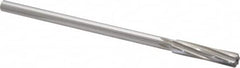 Alvord Polk - 3/8" High Speed Steel 6 Flute Chucking Reamer - Spiral Flute, 0.3105" Straight Shank, 1-3/4" Flute Length, 7" OAL - Caliber Tooling