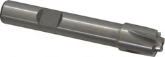 Interstate - 1/16" Radius, 7/16" Mill Diam, 4 Flute High Speed Steel Corner Rounding End Mill - Single End, Uncoated, 2-1/2" OAL, 3/8" Shank Diam - Caliber Tooling