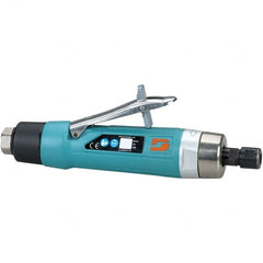 Dynabrade - 1/4" Collet, Straight Handle, Air Straight Die Grinder - 12,000 RPM, Rear Exhaust, 37 CFM, 1 hp, 90 psi, 3/8 NPT Inlet - Caliber Tooling