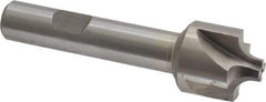 Interstate - 7/32" Radius, 7/8" Mill Diam, 4 Flute Cobalt Corner Rounding End Mill - Single End, Uncoated, 3-1/4" OAL, 1/2" Shank Diam - Caliber Tooling