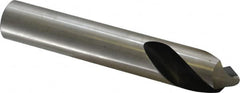 Interstate - 1" Body Diam, 90°, 6" OAL, High Speed Steel Spotting Drill - Caliber Tooling