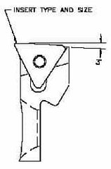 Parlec - Series 2, Right Hand Cut, Boring Cartridge - TCMT11 Insert, -3° Lead Angle - Caliber Tooling