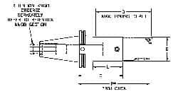 Parlec - PC4 Inside Modular Connection, Boring Head Taper Shank - Modular Connection Mount, 7.6 Inch Projection, 1.54 Inch Nose Diameter - Exact Industrial Supply