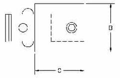 Parlec - PC4 Inside, PC4 Outside Modular Connection, Boring Head Shank Extension - 2.36 Inch Projection, 1.54 Inch Nose Diameter - Exact Industrial Supply