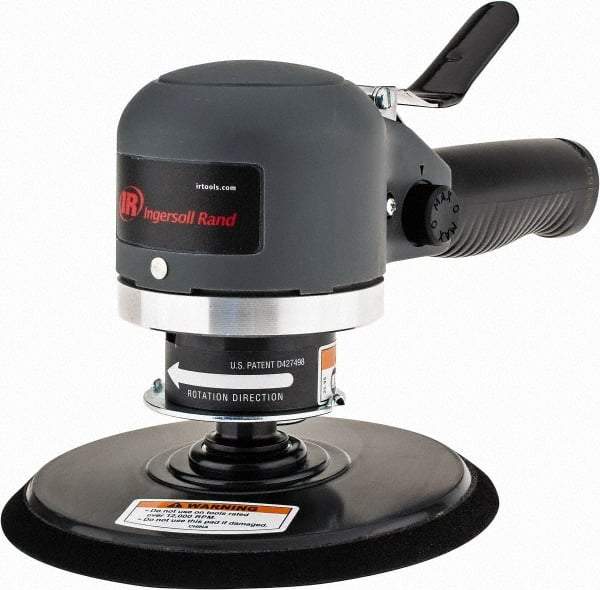 Ingersoll-Rand - 12,000 OPM, 16.98 CFM Air Consumption, Palm Air Orbital Sander - Round Pad, 1/4 NPT Inlet - Caliber Tooling