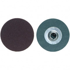 Merit Abrasives - 2" Disc Diam, 36 Grit, Aluminum Oxide Quick Change Disc - Type S Attaching System, Coated, Very Coarse Grade, 30,000 RPM, R228 Series - Caliber Tooling