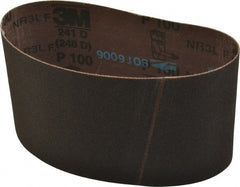 3M - 3-1/2" Wide x 15-1/2" OAL, 100 Grit, Aluminum Oxide Abrasive Belt - Caliber Tooling