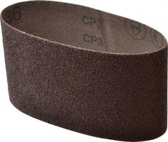 3M - 3-1/2" Wide x 15-1/2" OAL, 36 Grit, Aluminum Oxide Abrasive Belt - Aluminum Oxide, Very Coarse, Coated, X Weighted Cloth Backing, Series 341D - Caliber Tooling