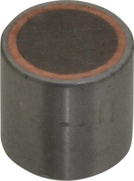 Mag-Mate - 10-32 Thread, 1/2" Diam, 1/2" High, 8 Lb Average Pull Force, Neodymium Rare Earth Pot Magnet - 0.15" Deep Tapped Hole, Steel Pot, Uninsulated - Caliber Tooling