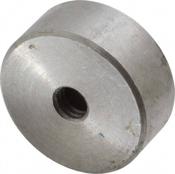 Mag-Mate - 5/16-18 Thread, 1-1/4" Diam, 1/2" High, 68 Lb Average Pull Force, Neodymium Rare Earth Pot Magnet - 0.15" Deep Tapped Hole, Steel Pot, Uninsulated - Caliber Tooling