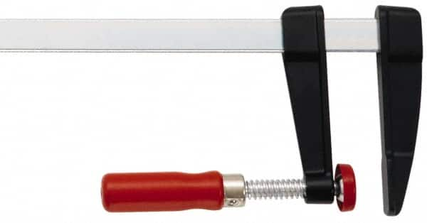 Bessey - 16" Capacity, 7" Throat Depth Steel Bar Clamp - 1,200 Lb Clamping Pressure, 20" OAL - Caliber Tooling