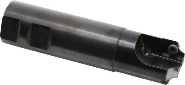 Cutting Tool Technologies - 0.25 to 0.25 Inch Cutting Radius, 1-1/4 Inch Cutter Diameter, 2 Style CV 15 Inserts, 1-1/4 Inch Shank Diameter, Indexable Concave Radius Cutter - 5 Inch Overall Length, Through Coolant - Caliber Tooling