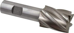 Interstate - 1-3/16", 1-1/2" LOC, 3/4" Shank Diam, 3-7/8" OAL, 6 Flute, Cobalt Square End Mill - Single End, Uncoated, Spiral Flute, 30° Helix, Centercutting, Right Hand Cut, Right Hand Flute - Caliber Tooling