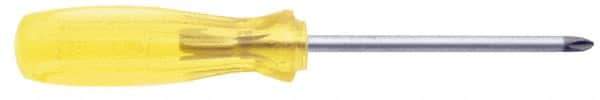 Urrea - #2, 12" OAL, Standard Phillips Screwdriver - 8" Handle Length, Round Shank, Acetate Handle - Caliber Tooling