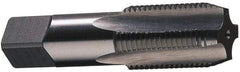 Interstate - 2 - 11-1/2 NPS Thread, 7 Flute Standard Pipe Tap - 4-1/2" OAL, 1-3/4" Thread Length, 1-7/8" Shank Diam, Bright Finish, High Speed Steel - Exact Industrial Supply