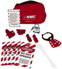 NMC - 20 Piece Electrical Lockout Kit - Keyed Differently, Comes in Pouch - Caliber Tooling