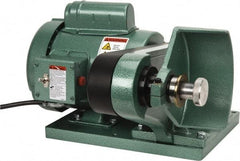 Burr King - 6" Wheel Diam x 1 & 2" Wheel Width, 3/4 hp Deburring/Polishing Grinder - 5/8" Arbor Hole Diam, 1 Phase, 120 Volts - Caliber Tooling