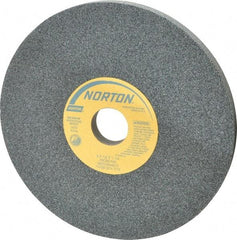 Norton - 8" Diam x 1-1/4" Hole x 1/2" Thick, I Hardness, 60 Grit Surface Grinding Wheel - Silicon Carbide, Type 1, Medium Grade, 3,600 Max RPM, Vitrified Bond, No Recess - Caliber Tooling