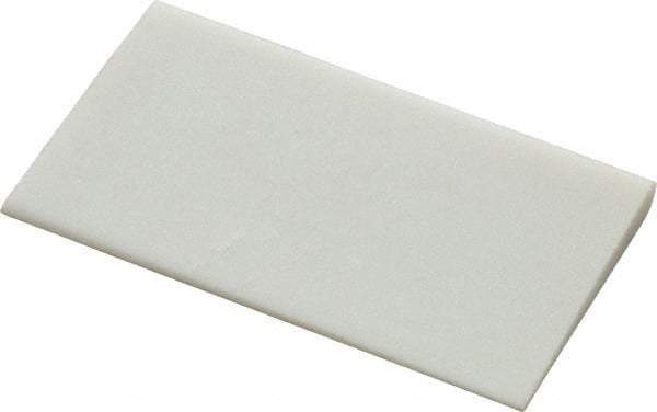 Norton - 3" Long x 1-3/4" Diam x 1/4" Thick, Novaculite Sharpening Stone - Round Edge Slip, Ultra Fine Grade - Caliber Tooling