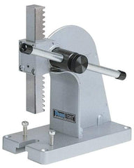 Panavise - 3/4" Ram, 2-1/8" Throat Depth, 1/4 Ton Manual Arbor Press - 4" Max Work Height x 3.7" Base Width x 7" Base Depth - Caliber Tooling