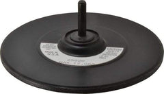 3M - 5" Diam Adhesive/PSA Disc Backing Pad - 1/4" Shank Diam, Medium Density, 6,000 RPM - Caliber Tooling