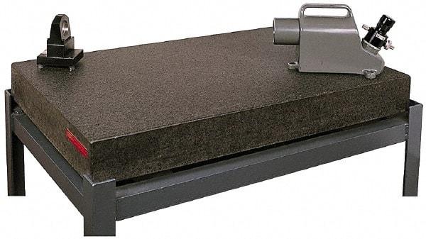 SPI - 18" Long x 12" Wide x 3" Thick, Granite Inspection Surface Plate - B Toolroom Grade, 0.0001" Unilateral Tolerance, Includes NIST Traceability Certificate - Caliber Tooling