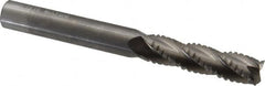 M.A. Ford - 7/16" Diam, 1-3/4" LOC, 4 Flute Solid Carbide Roughing & Finishing Square End Mill - Uncoated, 4" OAL, 7/16" Shank Diam, Straight Shank, 30° Helix, Centercutting, Extra Long Length - Caliber Tooling