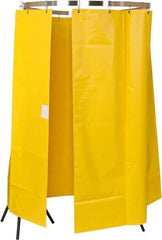 Bradley - 145" Wide x 70" High, Vinyl Plumbed Wash Station Shower Curtain - Includes Curtain Rail & Mounting Bracket - Caliber Tooling