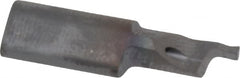 HORN - 0.039" Groove Width, 0.197" Min Hole Diam, 0.394" Max Hole Depth, Face Grooving Tool - 0.118" Projection, 0.984" OAL, 0.002" Radius, Solid Carbide, TiCN Finish - Exact Industrial Supply