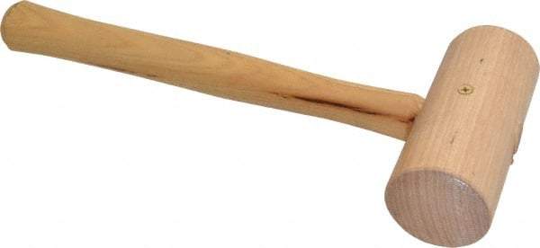 Garland - 1-1/4 Lb Head Wooden Mallet - 13-1/2" Long Wood Handle - Caliber Tooling