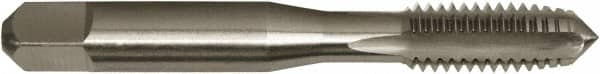 Vermont Tap & Die - M20x2.50 Metric Coarse 6H 4 Flute Bright Finish High Speed Steel Straight Flute Standard Hand Tap - Plug, Right Hand Thread, 4-15/32" OAL, 2" Thread Length, D7 Limit, Oversize - Exact Industrial Supply