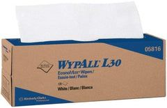 WypAll - L30 Dry General Purpose Wipes - Pop-Up, 9-3/4" x 16-3/8" Sheet Size, White - Caliber Tooling