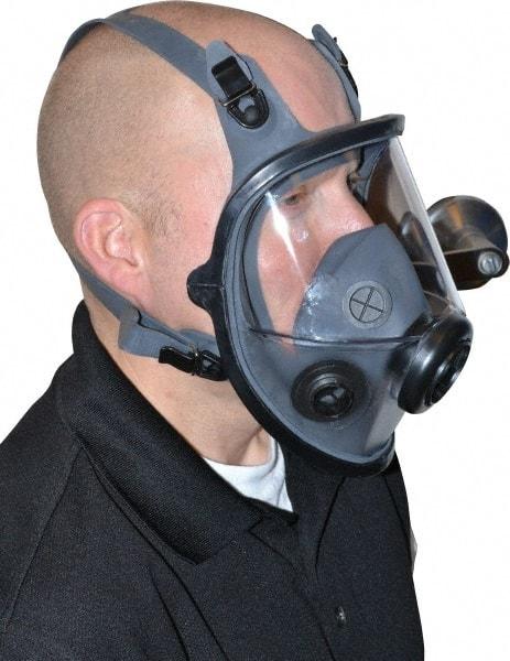 North - Series 5400, Size S Full Face Respirator - 4-Point Suspension, Threaded Connection - Caliber Tooling