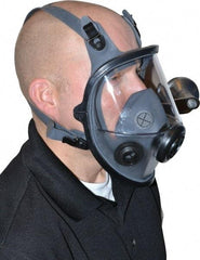 North - Series 5400, Size S Full Face Respirator - 4-Point Suspension, Threaded Connection - Caliber Tooling